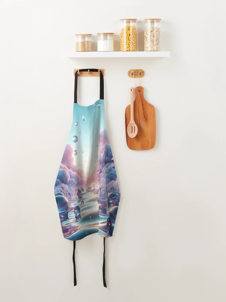 Thumbnail 4 of 6, Apron, Spring Rain designed and sold by Intriguing Designs.