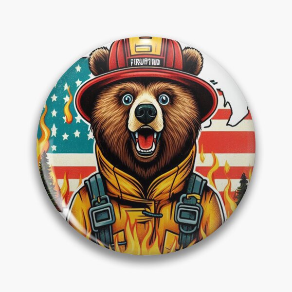 Item preview, Grizzly Bear Wildland Fire designed and sold by ryanapples2.