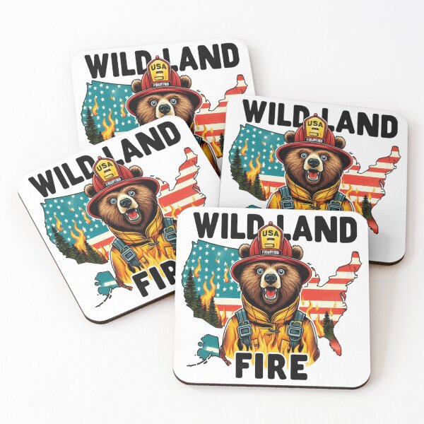 Item preview, Grizzly Bear Wildland Fire designed and sold by ryanapples2.