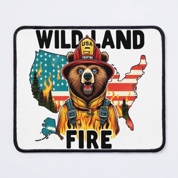Item preview, Grizzly Bear Wildland Fire designed and sold by ryanapples2.