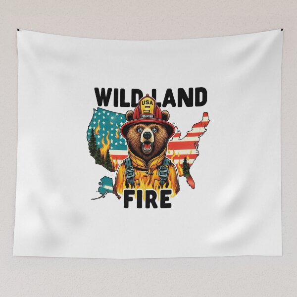 Item preview, Grizzly Bear Wildland Fire designed and sold by ryanapples2.