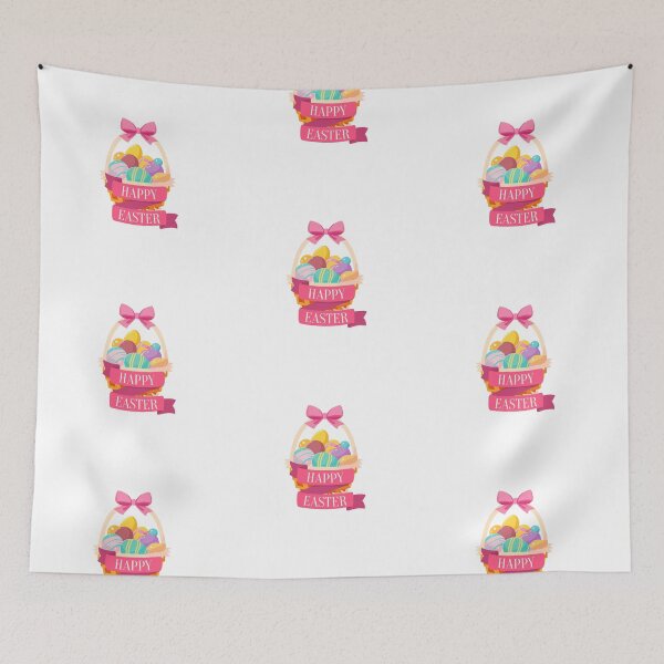 Item preview, Happy Easter Basket – Colorful Egg Hunt Design designed and sold by ROZWALCZ.