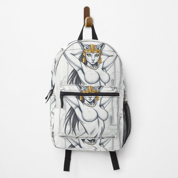 Item preview, Illustration of an Anthropomorphic Egyptian Cat Goddess designed and sold by Vintage Designs +.
