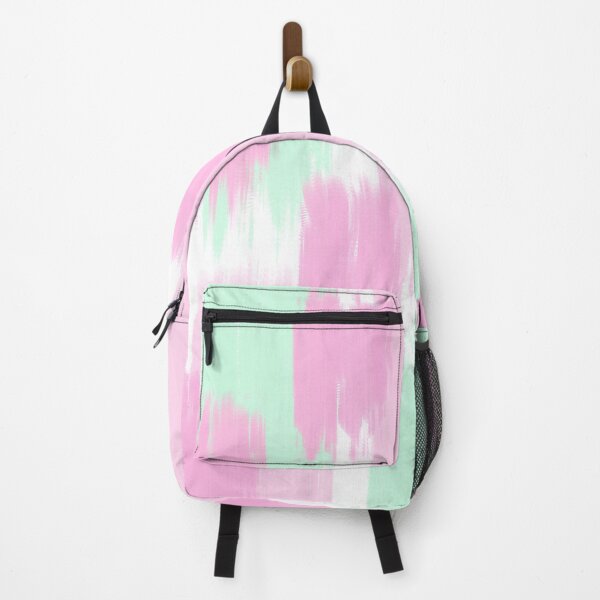 Item preview, Abstract Brush Strokes in Mint Green and Pink designed and sold by JulzPink.