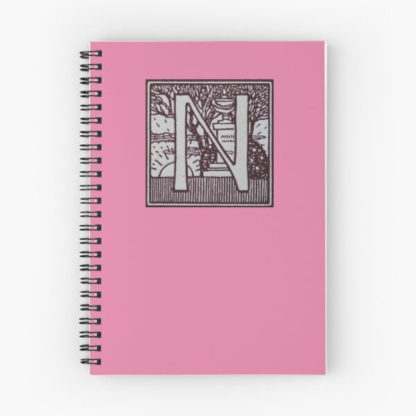 Item preview, Art by Mike Linocut and digitally edited, Alphabet Letter N, combinable designed and sold by allartbymike.