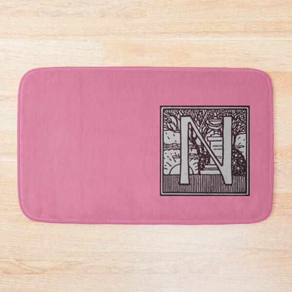 Item preview, Art by Mike Linocut and digitally edited, Alphabet Letter N, combinable designed and sold by allartbymike.
