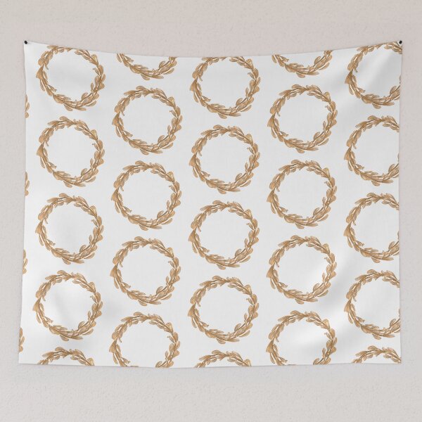 Item preview, Dendrobium Orchid Illustration Style Plant Art Wreath Pattern. designed and sold by Xieurabbit.