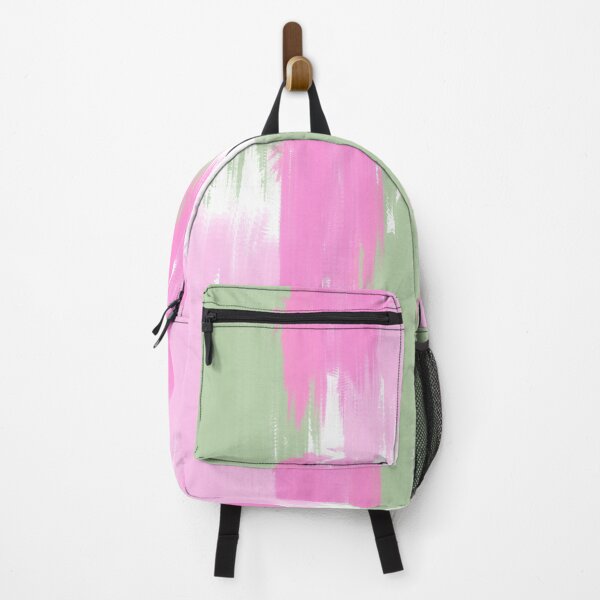 Item preview, Abstract Brush Strokes in Pink, Dark Pink and Sage Green designed and sold by JulzPink.
