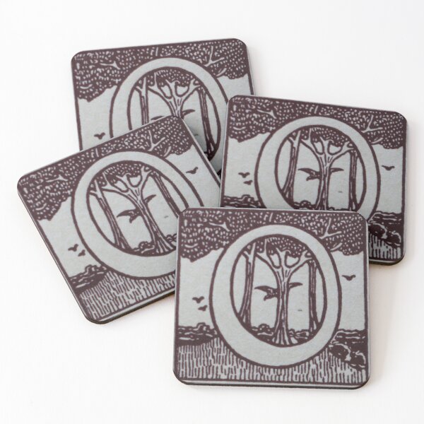 Item preview, Art by Mike Linocut and digitally edited, Alphabet Letter O, combinable designed and sold by allartbymike.