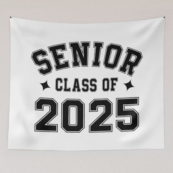 Item preview, Senior 2025: Graduation Design with Text and Stars designed and sold by Polarisofficial.