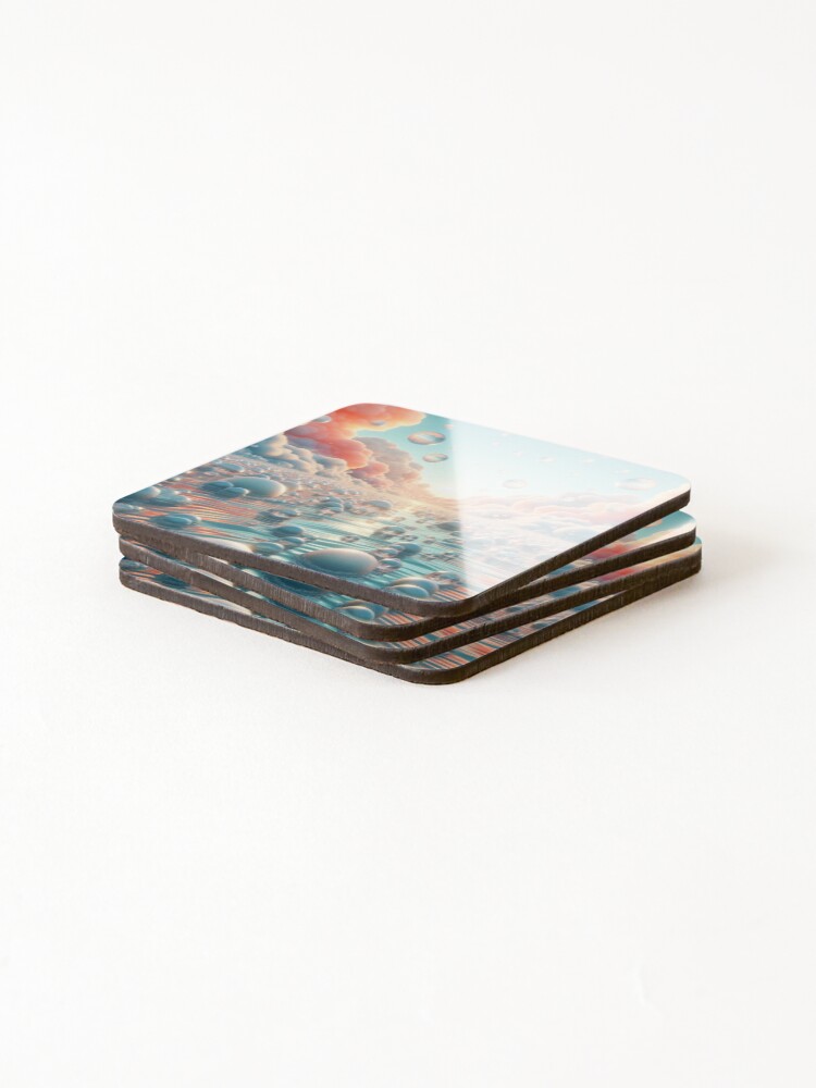 Thumbnail 4 of 5, Coasters (Set of 4), Spring Rain designed and sold by Intriguing-Shop.