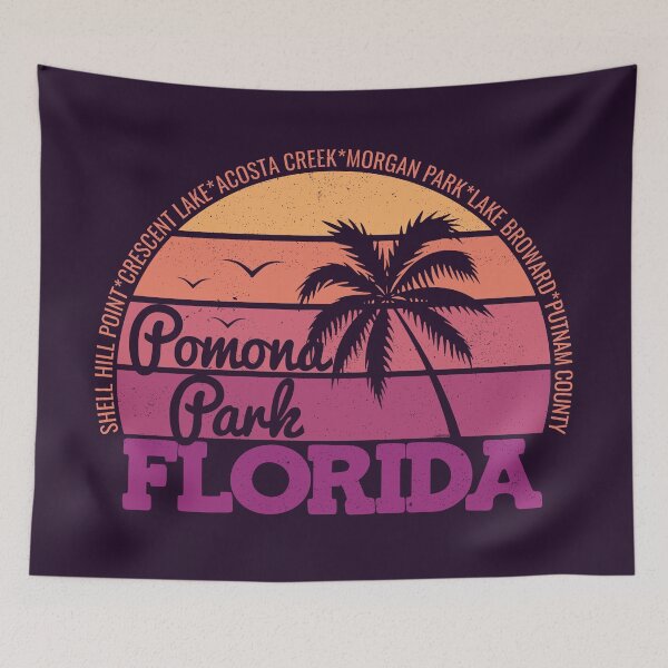 Item preview, Pomona Park Florida Retro Sunset Local Pride Logo designed and sold by CRHPOD20.