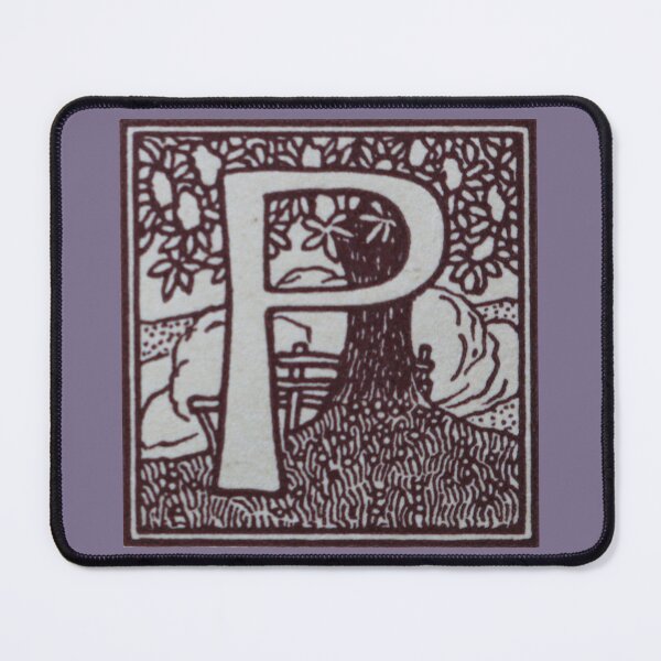 Item preview, Art by Mike Linocut and digitally edited, Alphabet Letter P, combinable designed and sold by allartbymike.