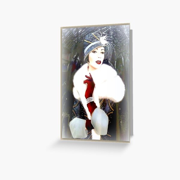 Art Deco Lady  Greeting Card
