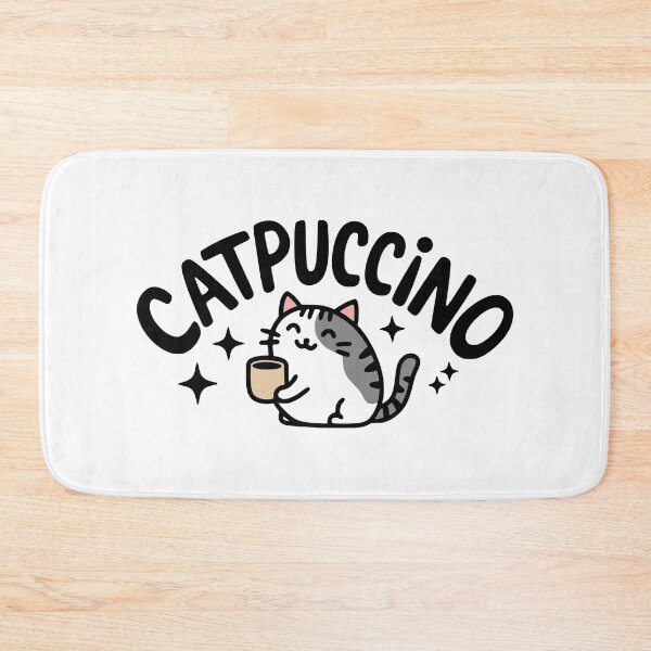 Item preview, Catpuccino! Cute Cat Coffee designed and sold by PMCreative.