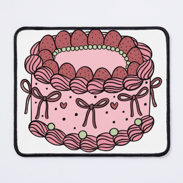 Item preview, Strawberry cake  - Hand-Colored Illustration designed and sold by toastysketches.