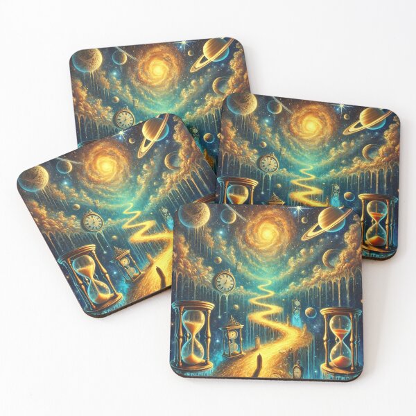 Item preview, Cosmic Time Path – Surreal Space & Time Art designed and sold by CreationbyNiki.