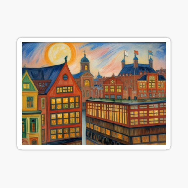 A Night in Amsterdam Sticker