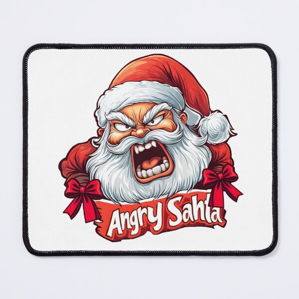 Item preview, Angry Santa cartoon character designed and sold by olenapetol.