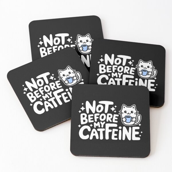 Item preview, Not Before My Catfeine! Cute Coffee Cat designed and sold by PMCreative.