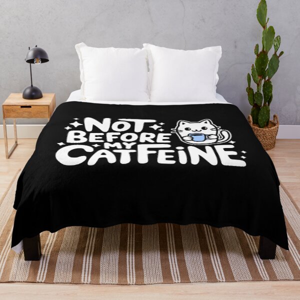 Item preview, Not Before My Catfeine! Cute Coffee Cat designed and sold by PMCreative.