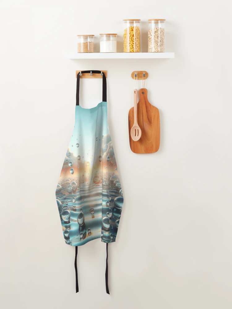 Thumbnail 4 of 6, Apron, Spring Rain designed and sold by Intriguing Designs.