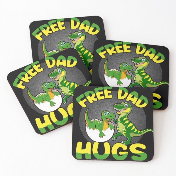 Item preview, Free Dad Hugs Dinosaur Dad & Kid | Funny Father's Day Dino Gift designed and sold by PRINYOS.