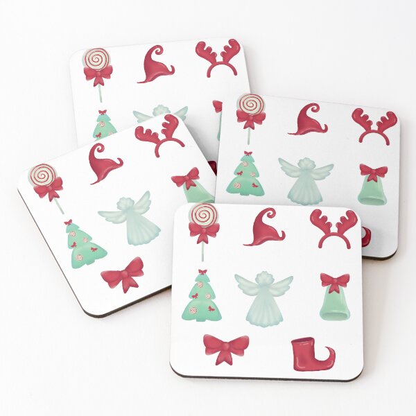 Item preview, Festive sticker design with Christmas decorations designed and sold by olenapetol.