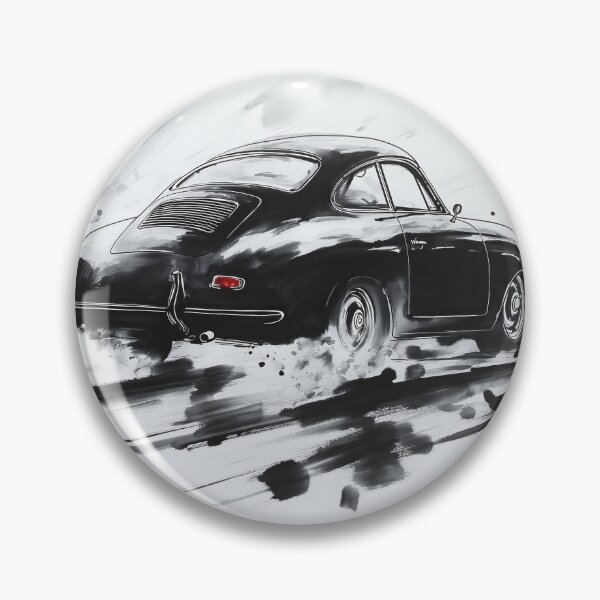 Item preview, Porsche 356 in motion Ink illustration designed and sold by blackdogshop.
