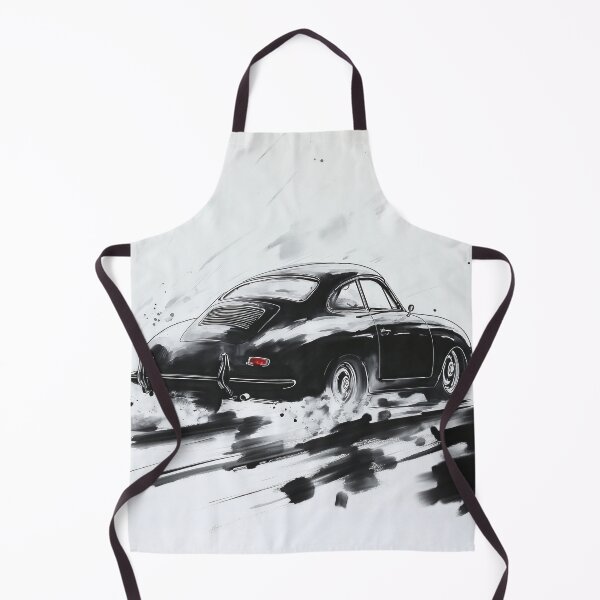 Item preview, Porsche 356 in motion Ink illustration designed and sold by blackdogshop.