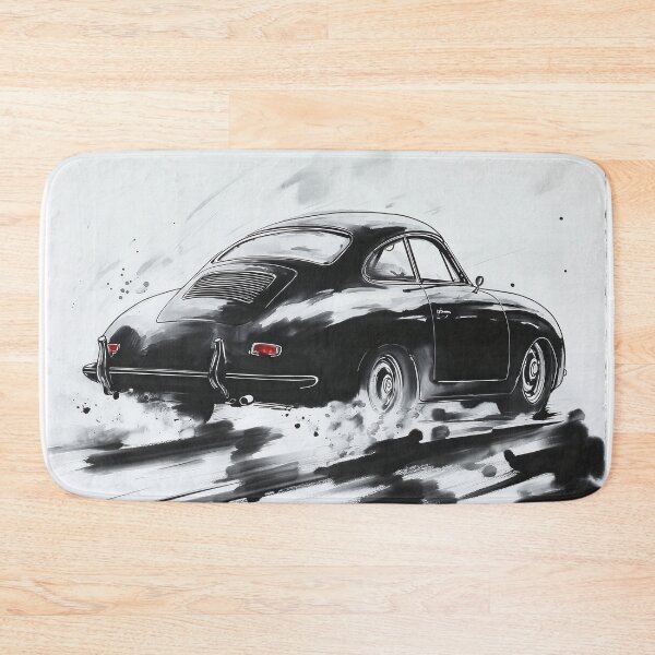 Item preview, Porsche 356 in motion Ink illustration designed and sold by blackdogshop.