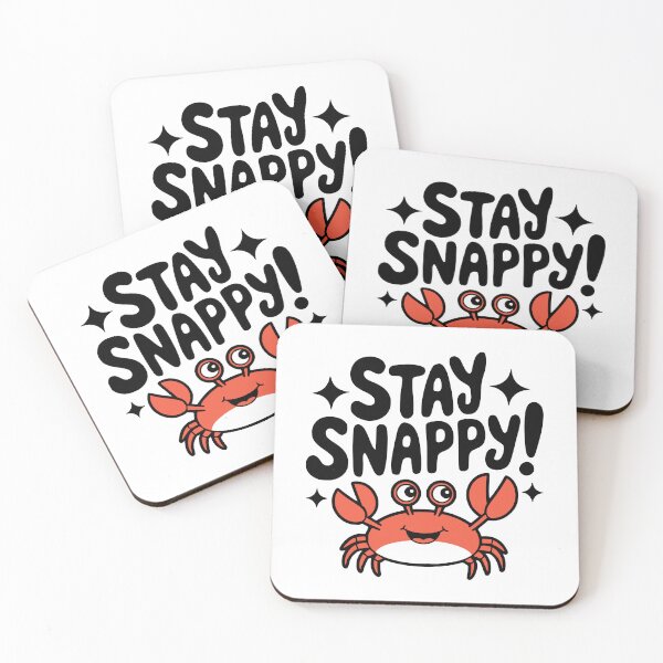 Item preview, Stay Snappy! Cute Crab Pun designed and sold by PMCreative.
