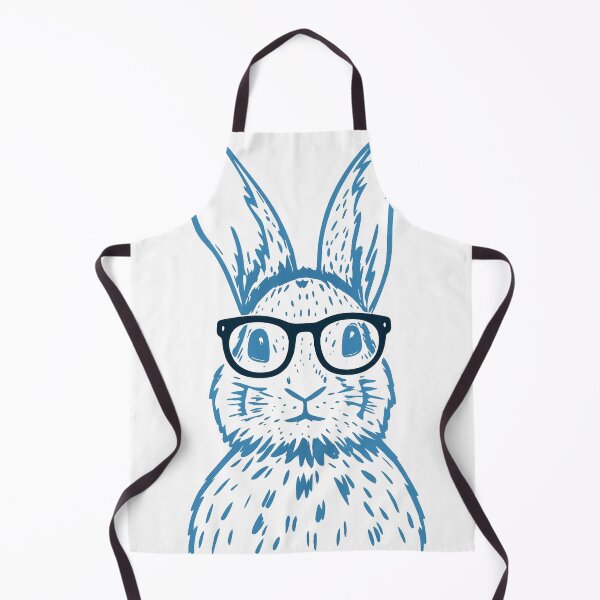 Item preview, Hipster Bunny Blue with Glasses designed and sold by Kunst-Shirt.