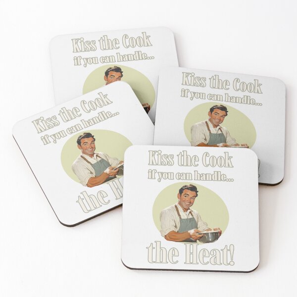 Item preview, Kiss the Cook, if you can handle... the Heat! Vintage Cooking designed and sold by The Sun Brings Light.