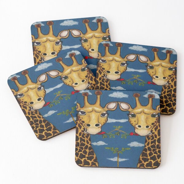 Item preview, Giraffe couple sharing food designed and sold by Marco Varrone.