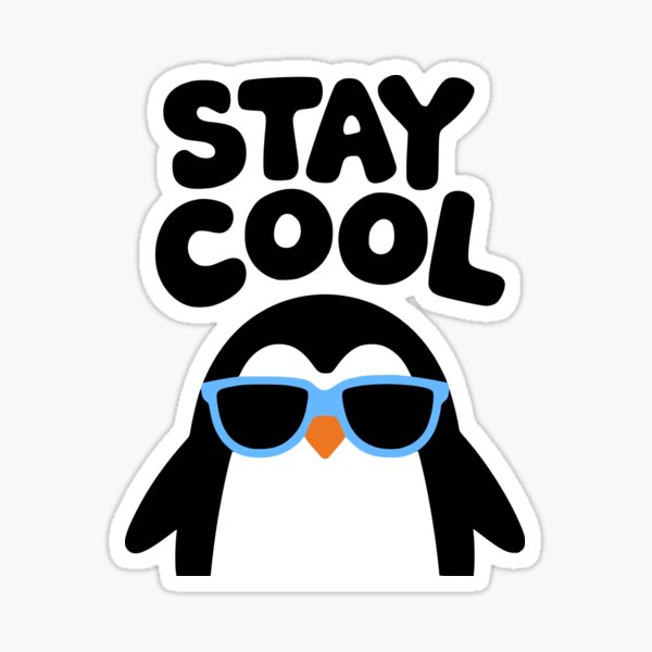 Item preview, Stay Cool! Cute Penguin Pun designed and sold by PMCreative.