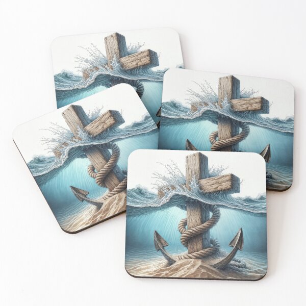 Item preview, Anchor and Cross In Ocean Water designed and sold by Maria Dryfhout.
