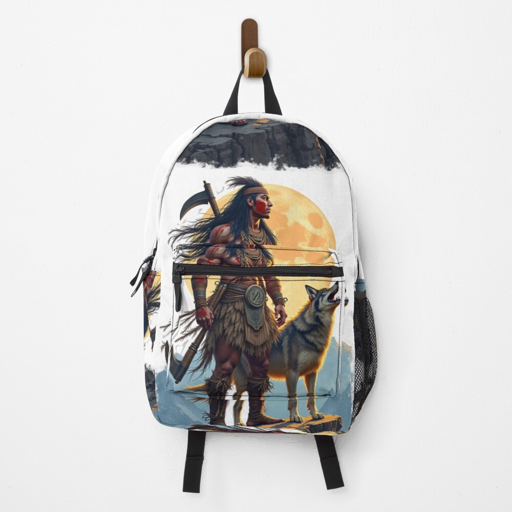 Vista previa del artículo con la obra «Mochila», diseñado y vendido por RACHAYASHOP.