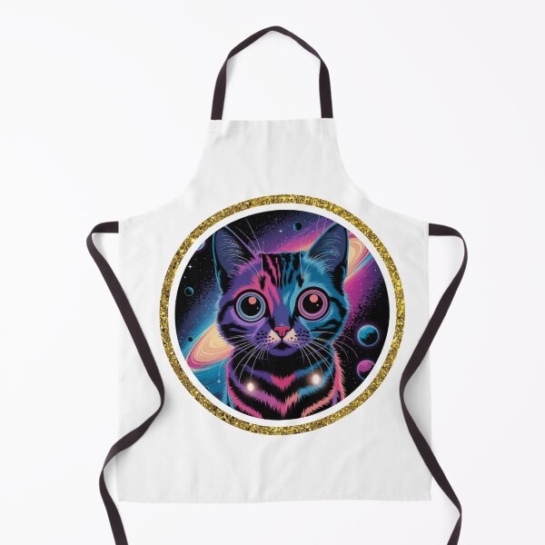 Artikelvorschau, Cosmic Cat – Neon Galaxy Vibes entworfen und verkauft von Mystic Wild Studio.