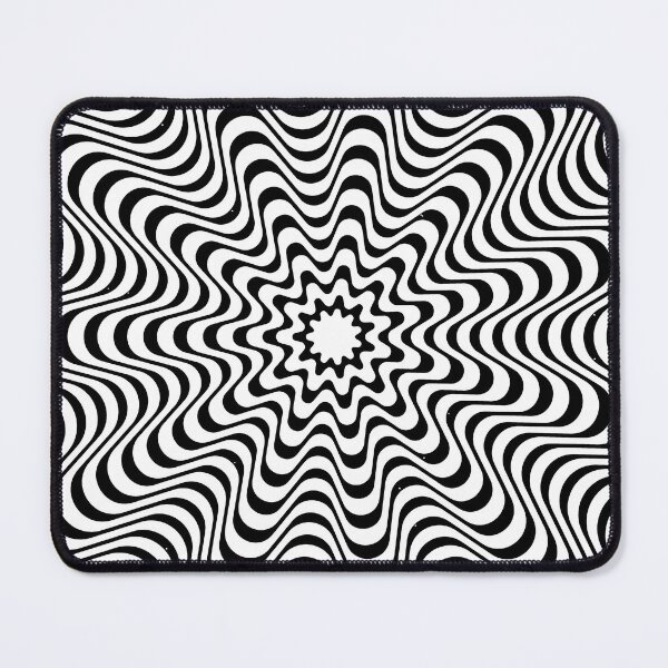 Item preview, Wavy Concentric Circles, Optical illusion, Abstract design designed and sold by PixelPunny.