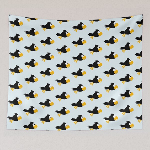Item preview, Raven bird flies fast cool funny cartoon humor fun designed and sold by shirt-o-mat.