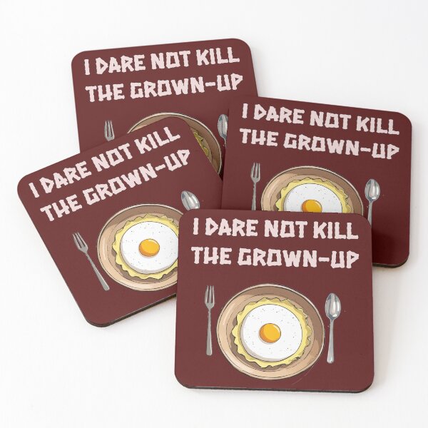 Item preview, A funny meme on Vegetarians who eat omlette - I dare not kill the grown-up designed and sold by PunArtistry.