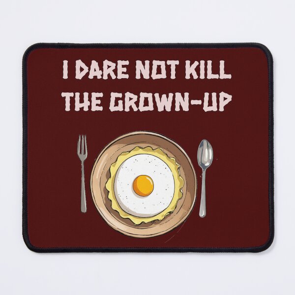 Item preview, A funny meme on Vegetarians who eat omlette - I dare not kill the grown-up designed and sold by PunArtistry.