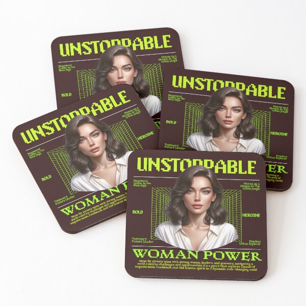 Item preview, "Unstoppable Woman on Duty - Empowered Apparel & Gifts for the Modern Heroine" designed and sold by FRANK0879.