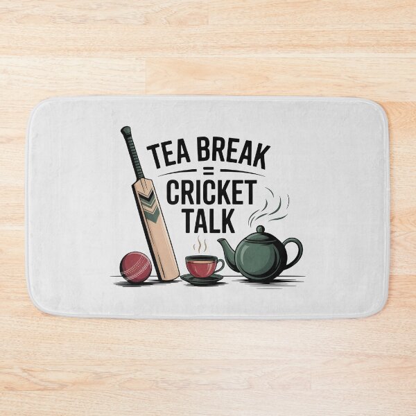 Item preview, Tea Break = Cricket Talk – Perfect for Cricket-Loving Tea Drinkers designed and sold by Jollys-ArtShop.