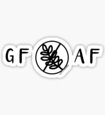 Gluten Free as f*ck celiac disease dietary restrictions Sticker