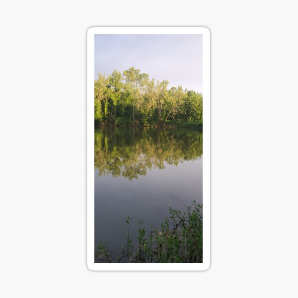 Item preview, Mirror Image Lake Photograph designed and sold by jinxdinq.