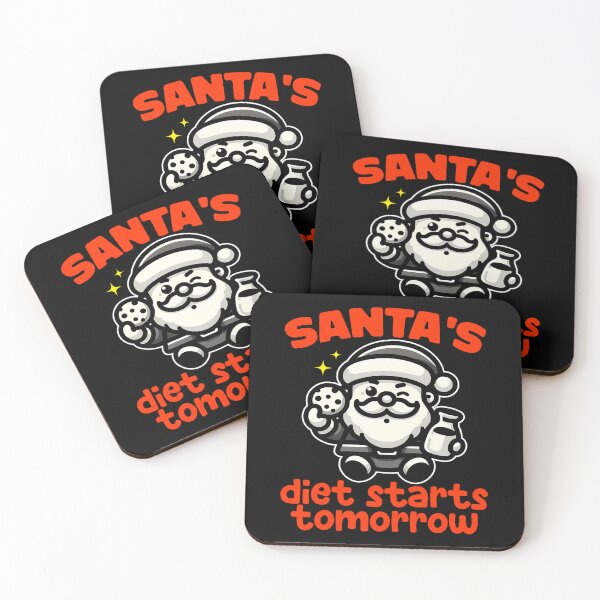 Item preview, SANTA'S DIET STARTS TOMORROW - CHRISTMAS GIFT designed and sold by KEF Custom.