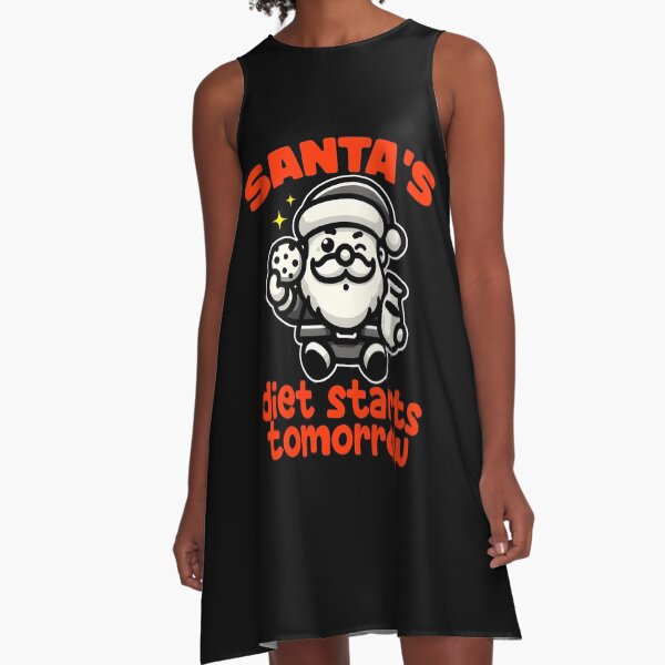Item preview, SANTA'S DIET STARTS TOMORROW - CHRISTMAS GIFT designed and sold by KEF Custom.