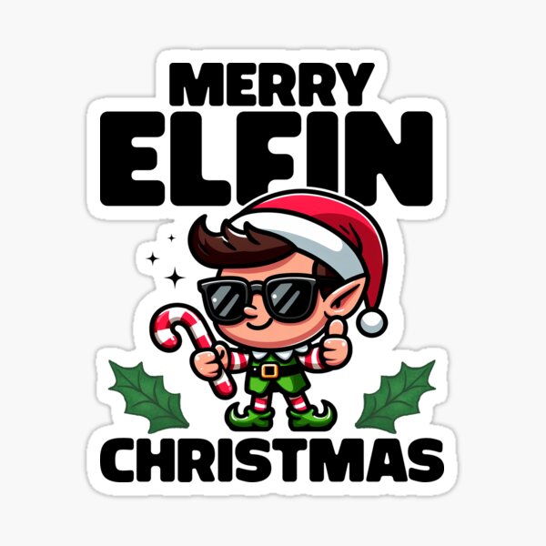 Item preview, MERRY ELFIN CHRISTMAS - CHRISTMAS GIFT designed and sold by KEF Custom.
